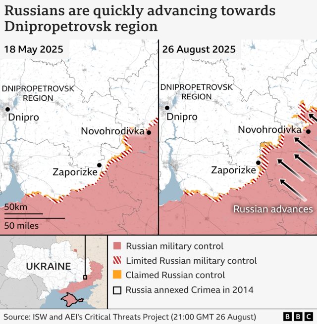 Russia’s Military Advances in Ukraine’s Dnepropetrovsk Region